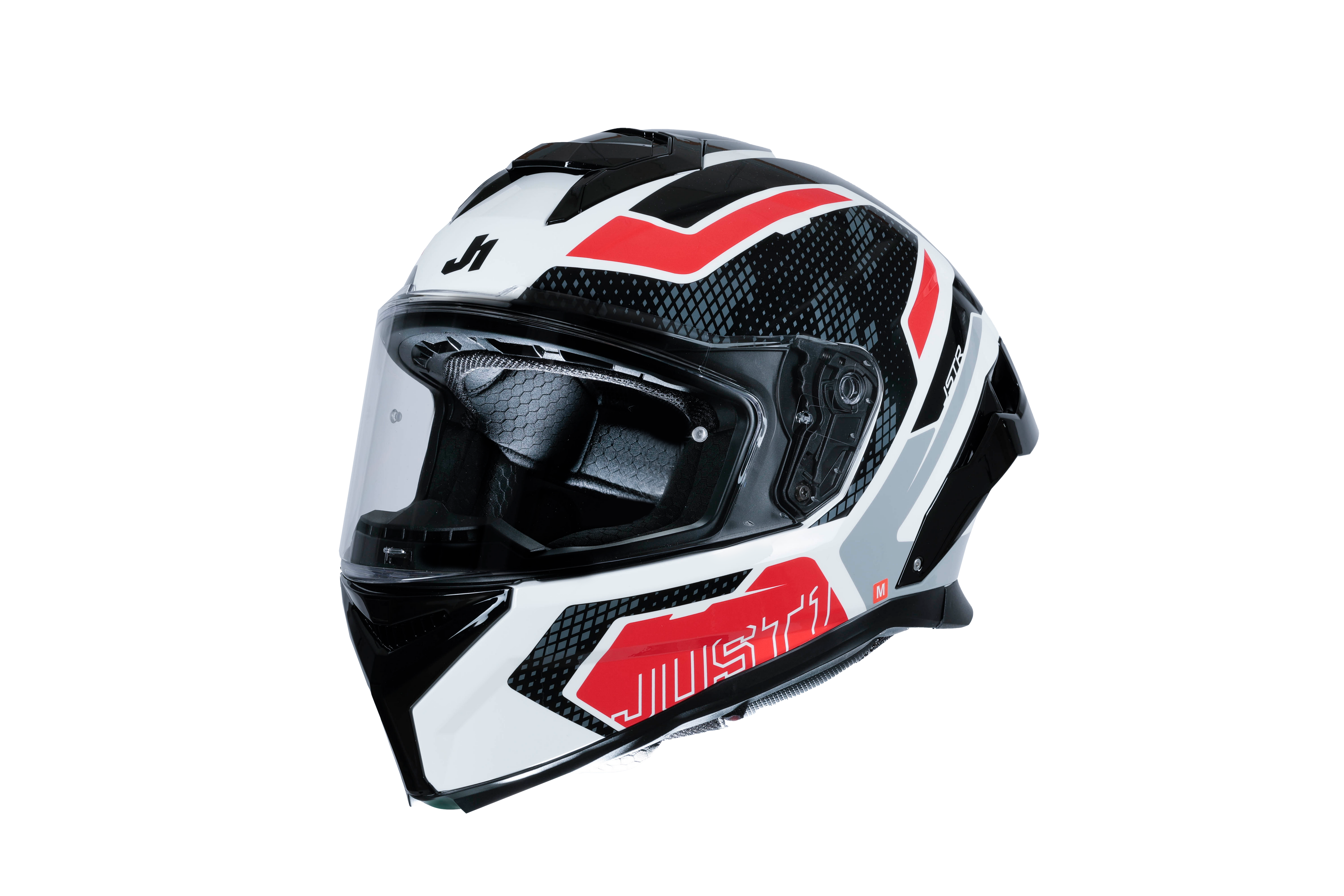 Just1 J-STR Kask Union Kırmızı / Beyaz Parlak 6030390171001 