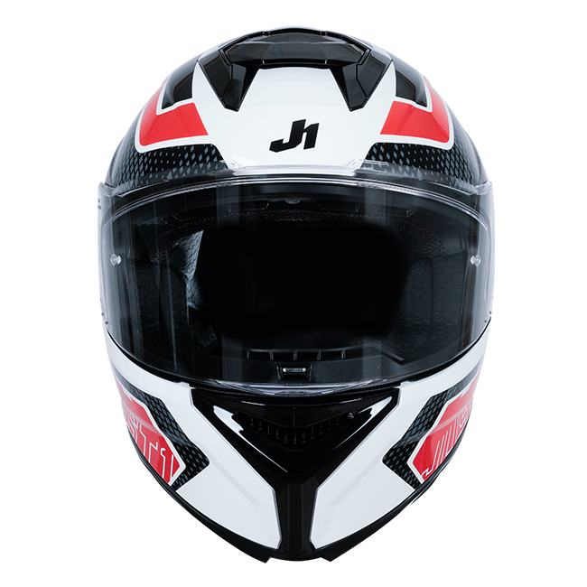 Just1 J-STR Kask Union Kırmızı / Beyaz Parlak 6030390171001 