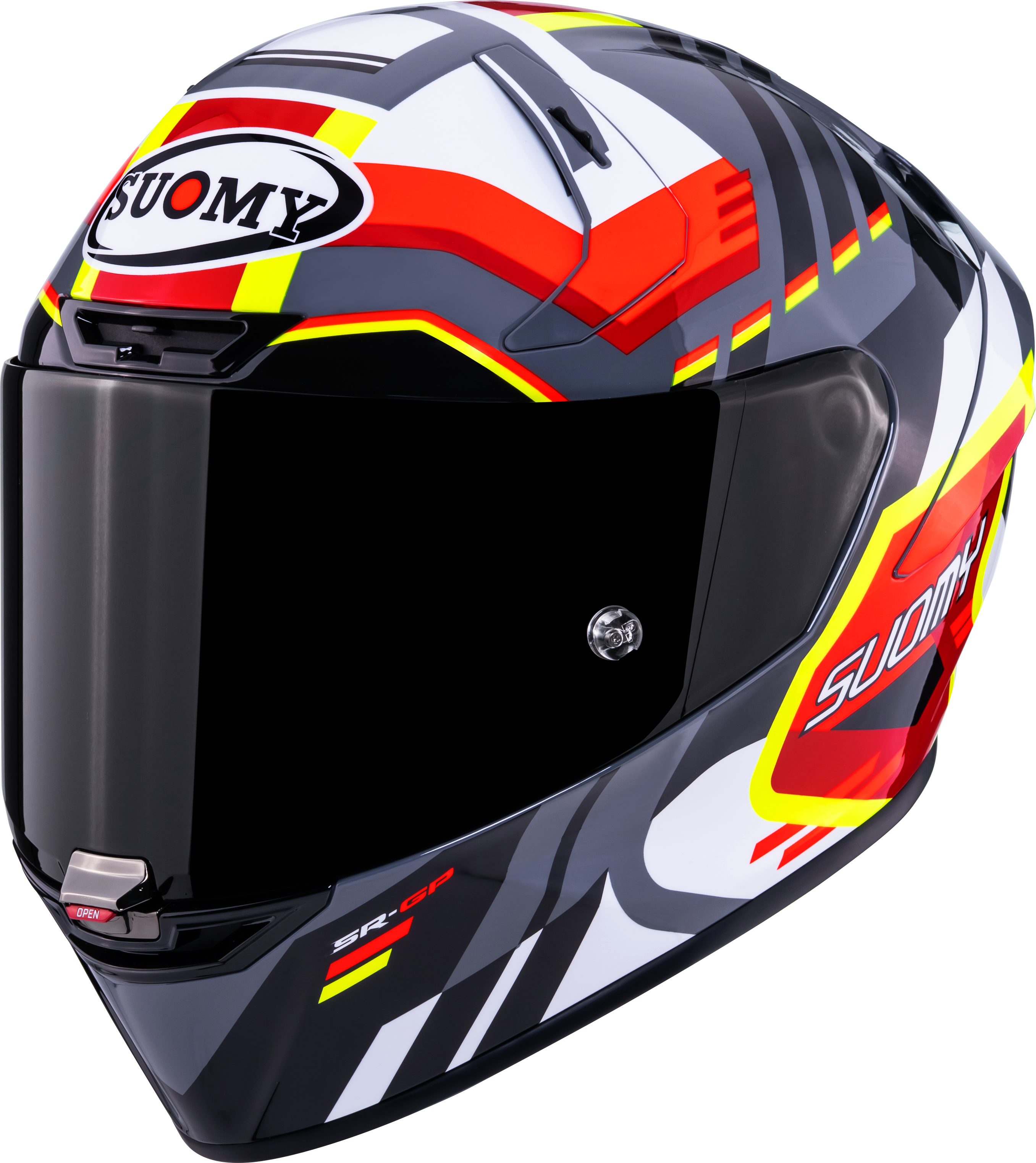 Suomy SR-GP Evo Kask Infrared Beyaz/Siyah/Kırmızı K6S20024 