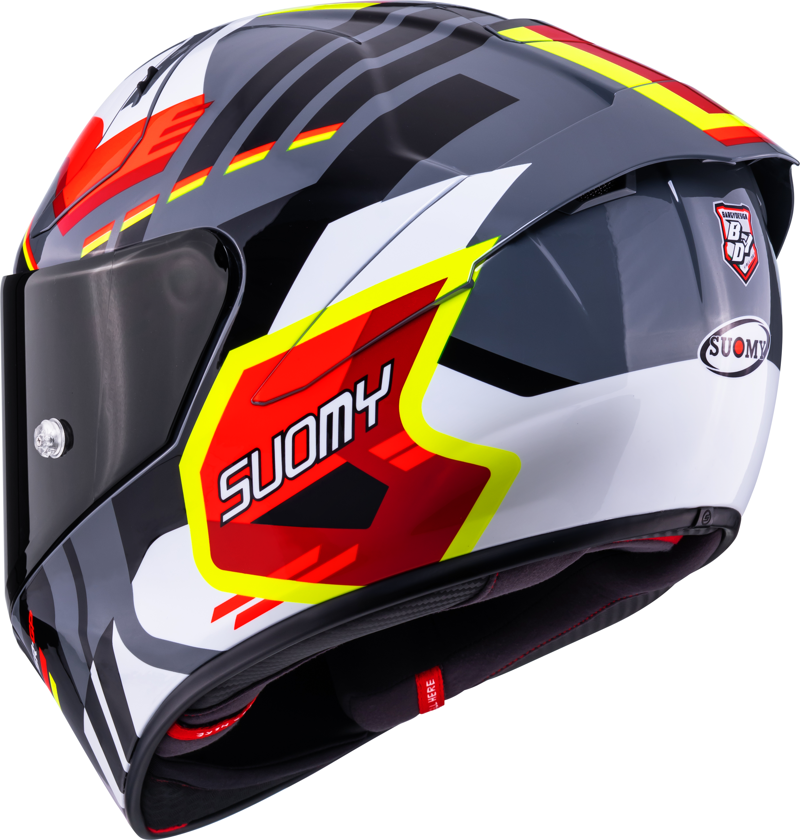 Suomy SR-GP Evo Kask Infrared Beyaz/Siyah/Kırmızı K6S20024 