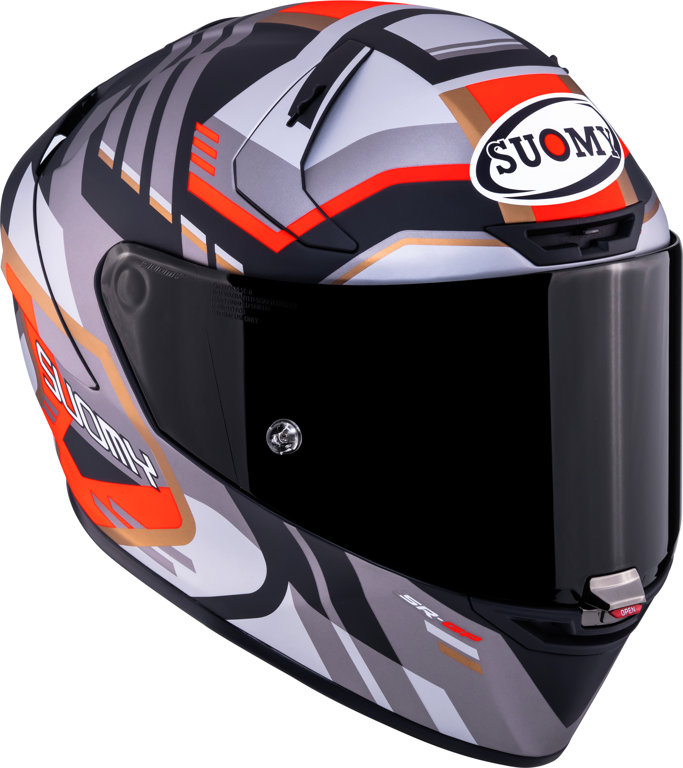 Suomy SR-GP Evo Kask Infrared Mat Gri/Kırmızı/Siyah K6S20025 