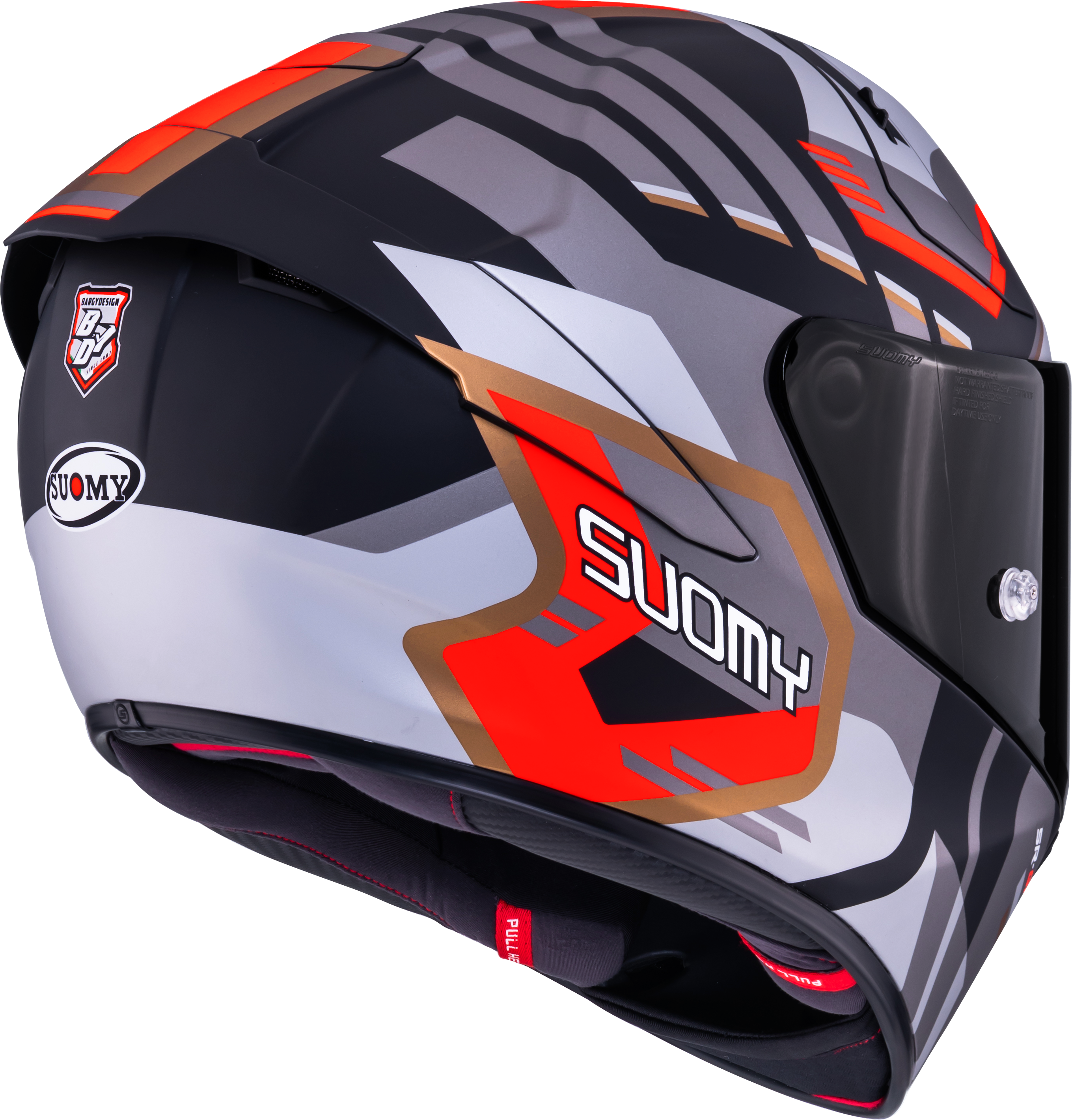 Suomy SR-GP Evo Kask Infrared Mat Gri/Kırmızı/Siyah K6S20025 