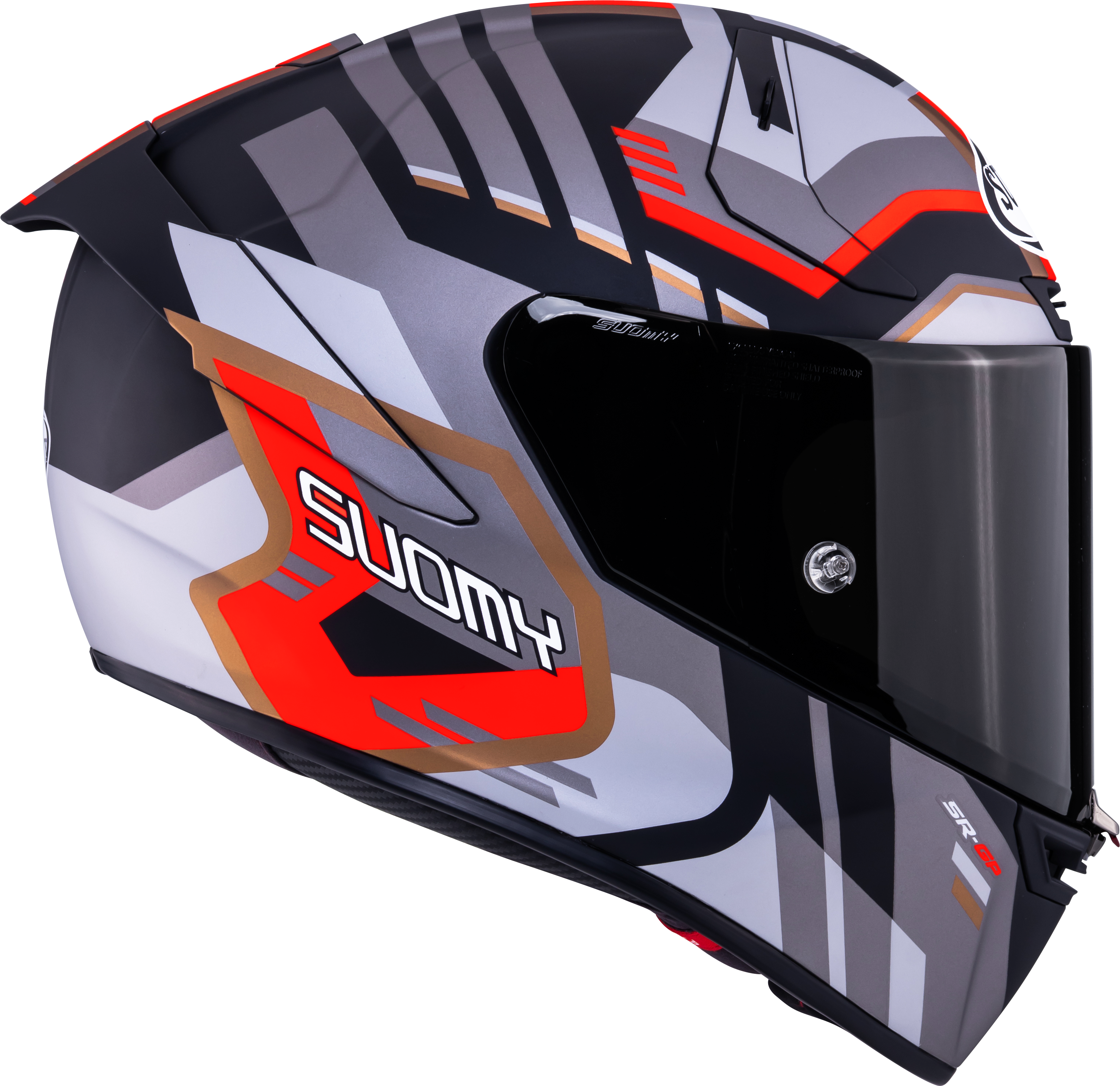 Suomy SR-GP Evo Kask Infrared Mat Gri/Kırmızı/Siyah K6S20025 