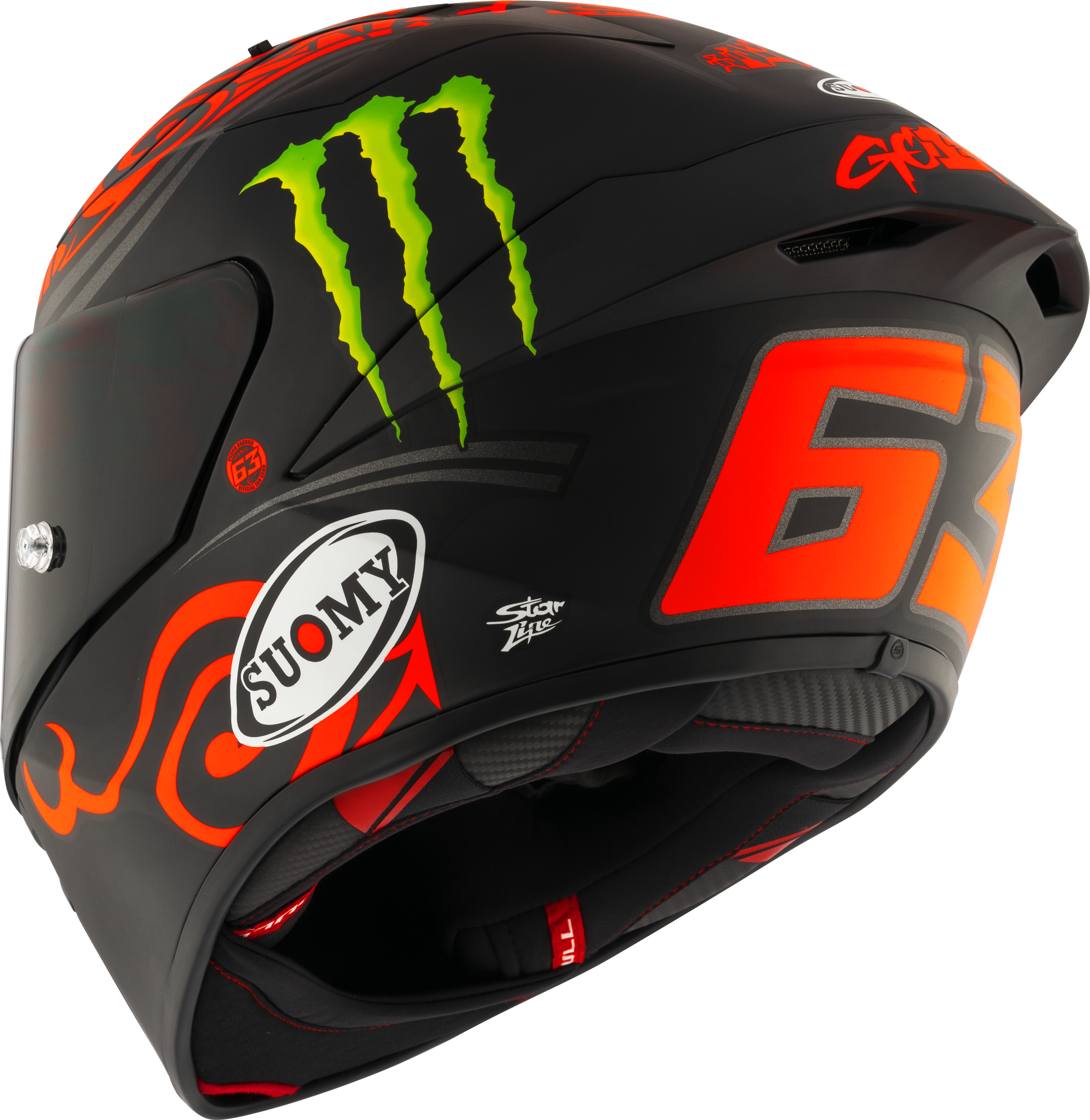 Suomy S1-XR GP Kask Francesco Pecco Bagnaia Monster Replika 2024 K6SX0013 