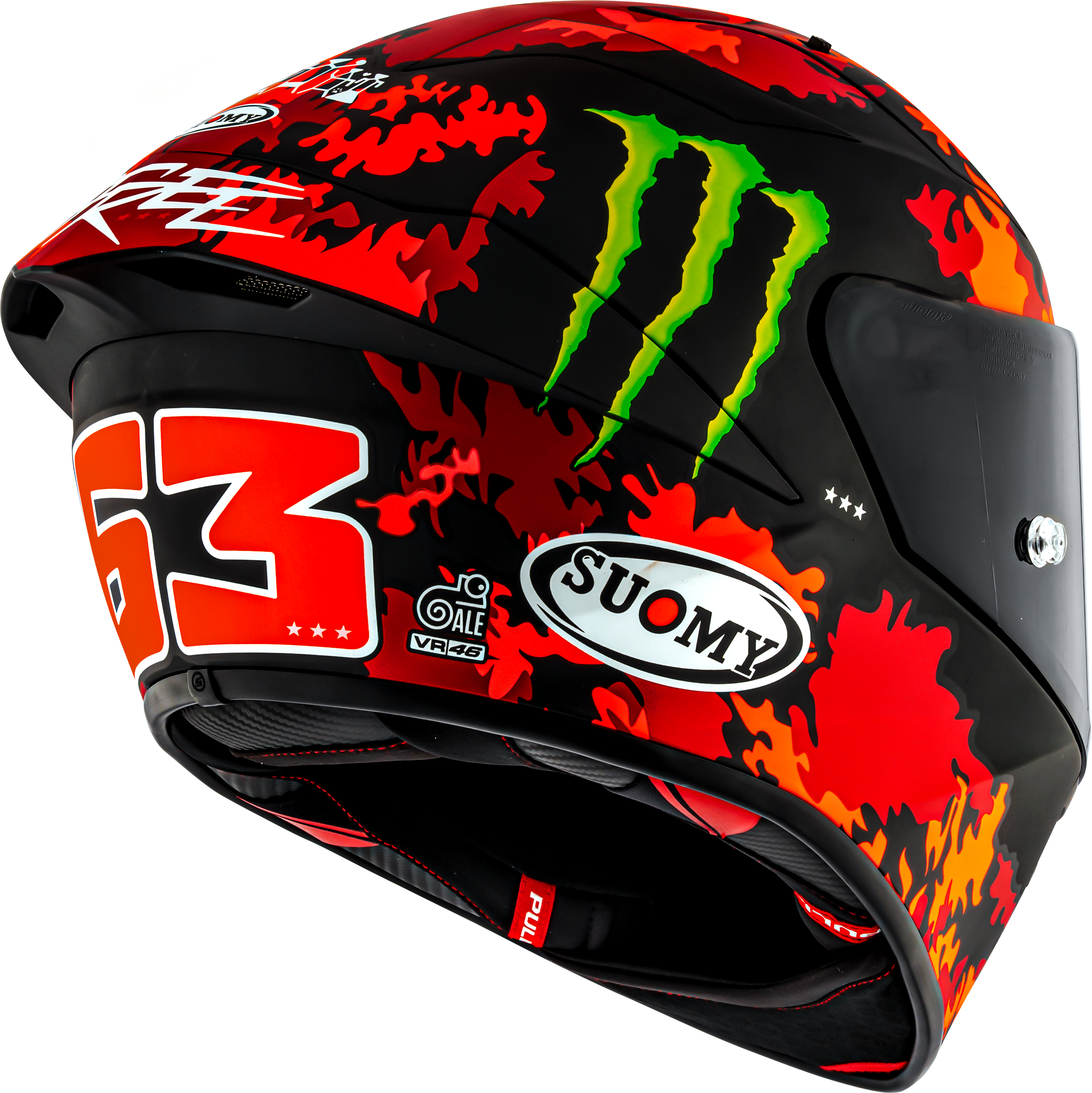 Suomy S1-XR GP Kask Francesco Pecco Bagnaia Monster Replika 2025 K6SX0017 