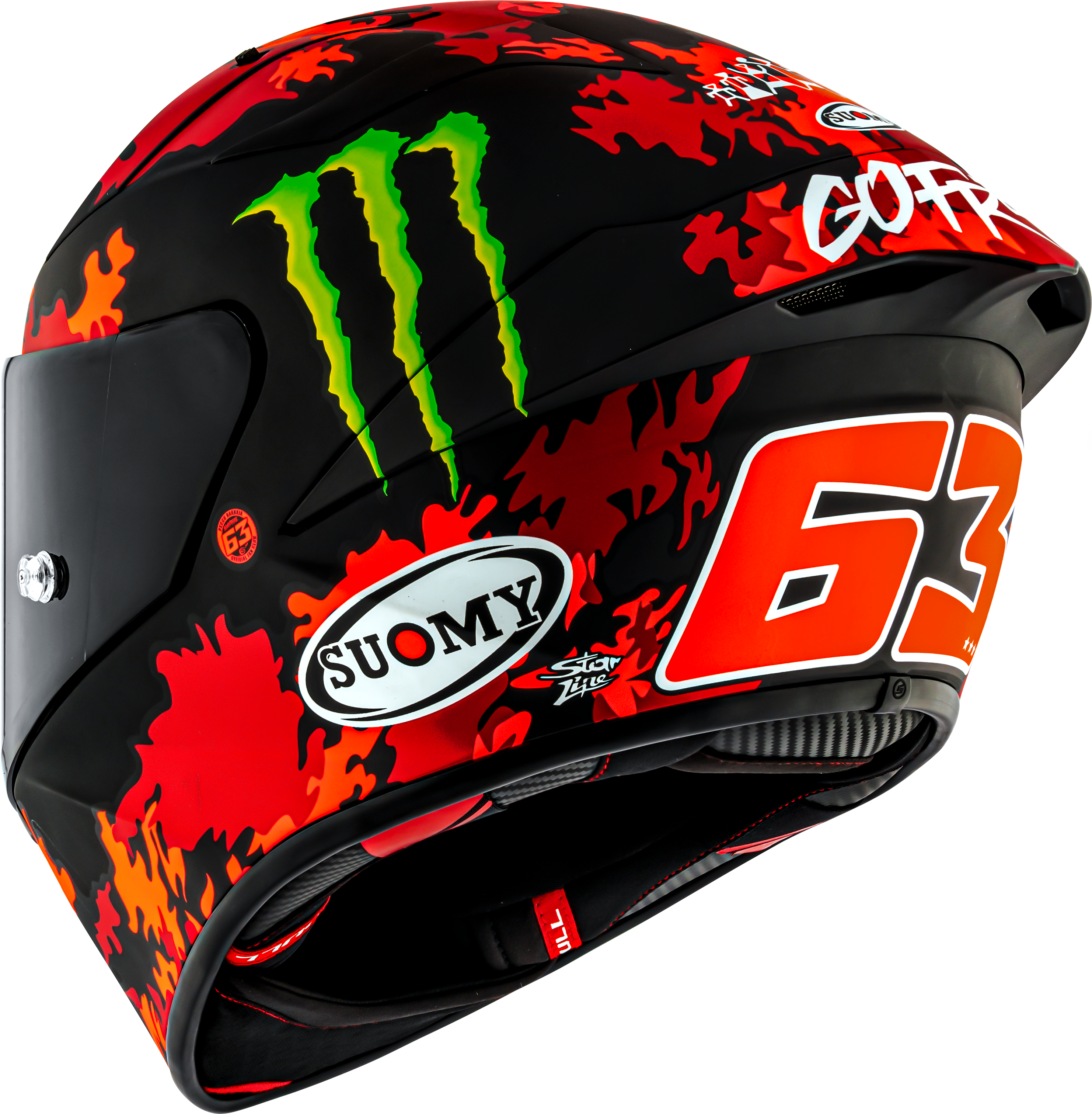 Suomy S1-XR GP Kask Francesco Pecco Bagnaia Monster Replika 2025 K6SX0017 
