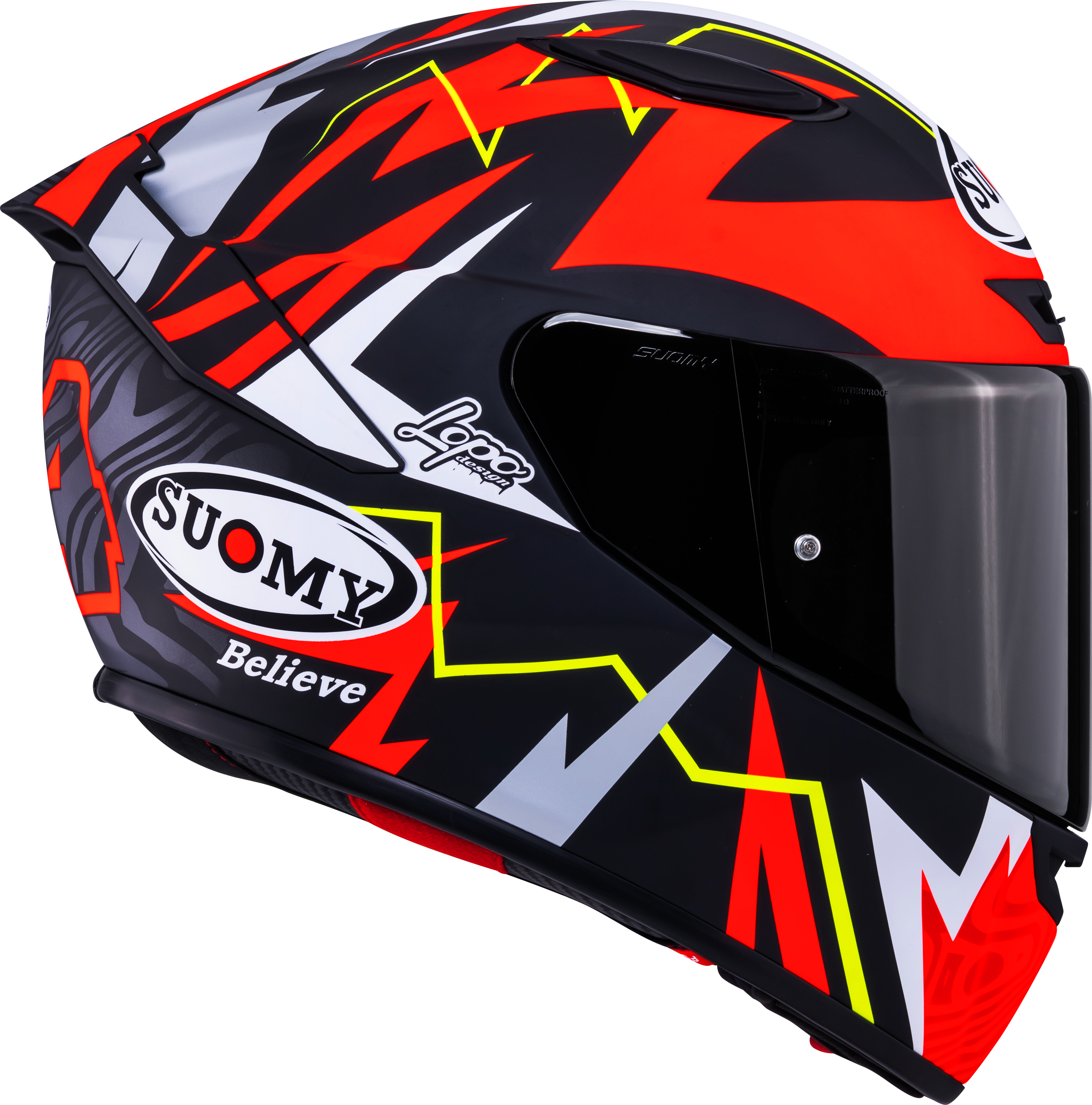 Suomy Track-1 Kask Mat Kırmızı Sam Lowes Replika 2025 K6T10020 