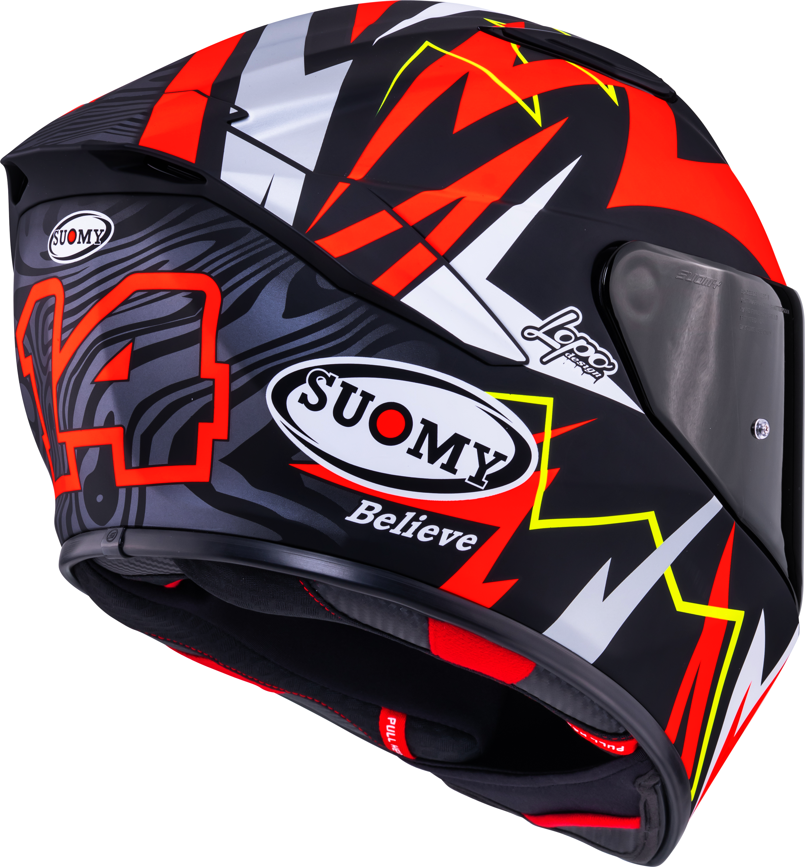 Suomy Track-1 Kask Mat Kırmızı Sam Lowes Replika 2025 K6T10020 