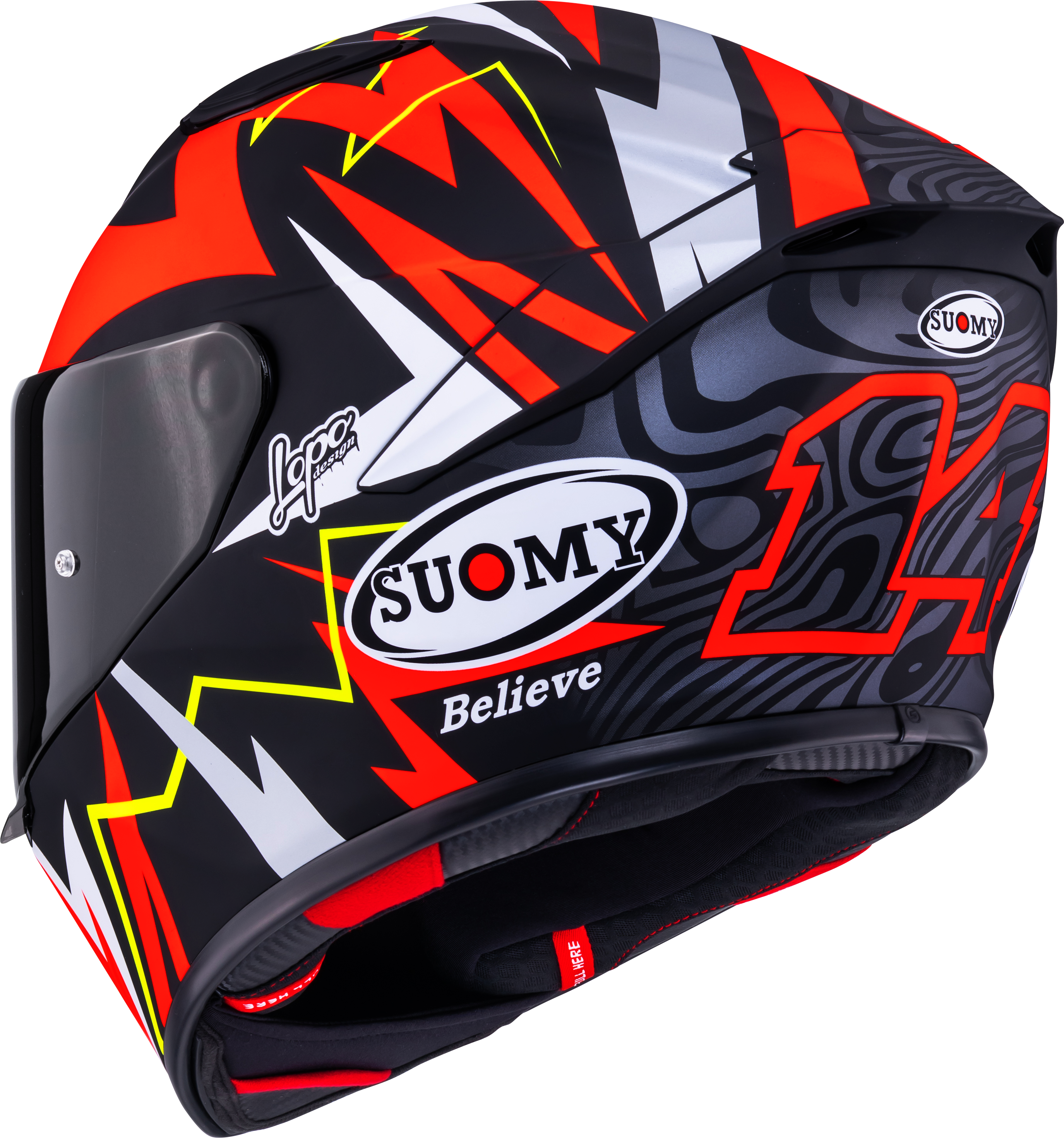Suomy Track-1 Kask Mat Kırmızı Sam Lowes Replika 2025 K6T10020 
