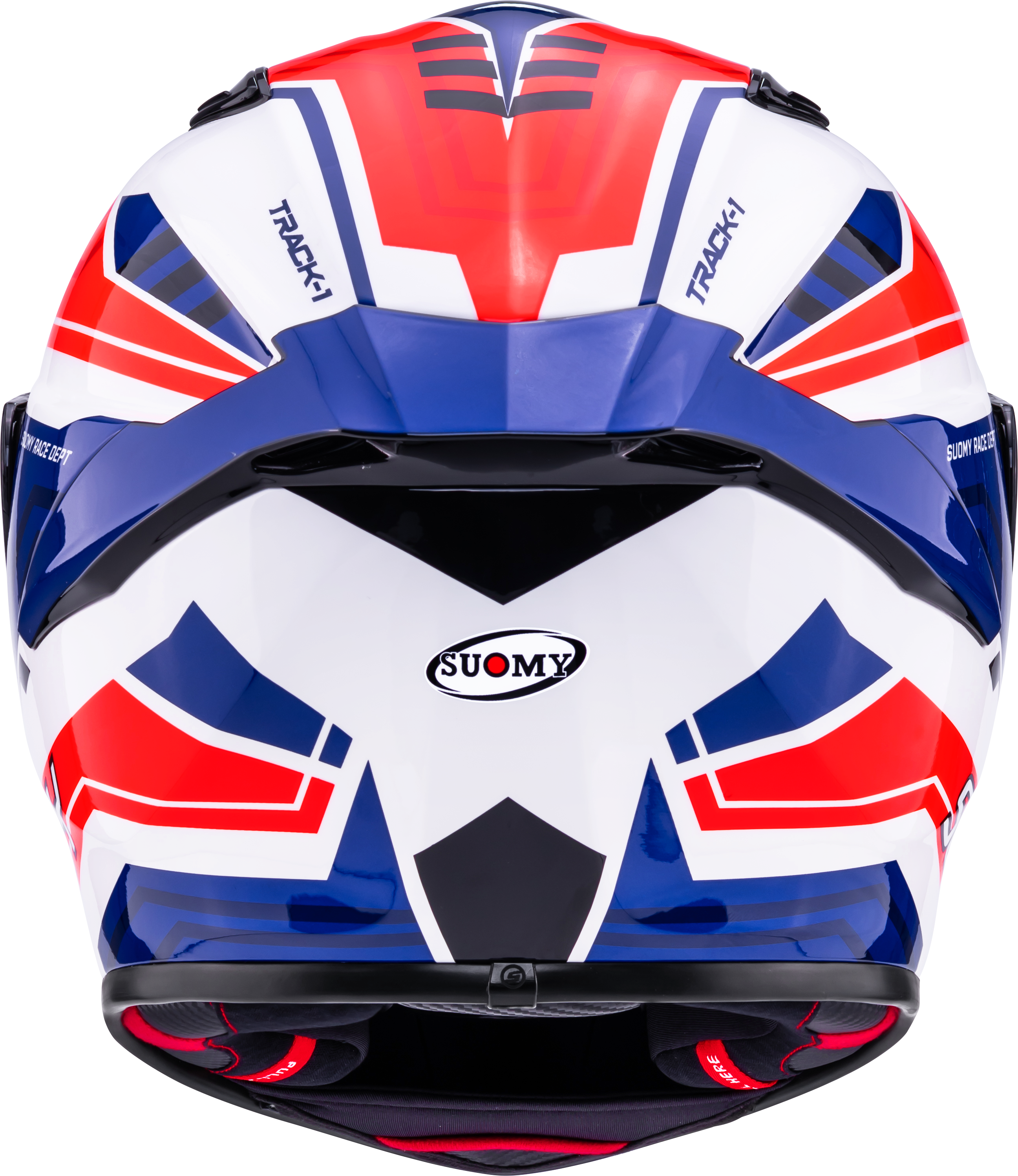 Suomy Track-1 Kask Çerçevesi Beyaz/Kırmızı/Mavi K6T10023 