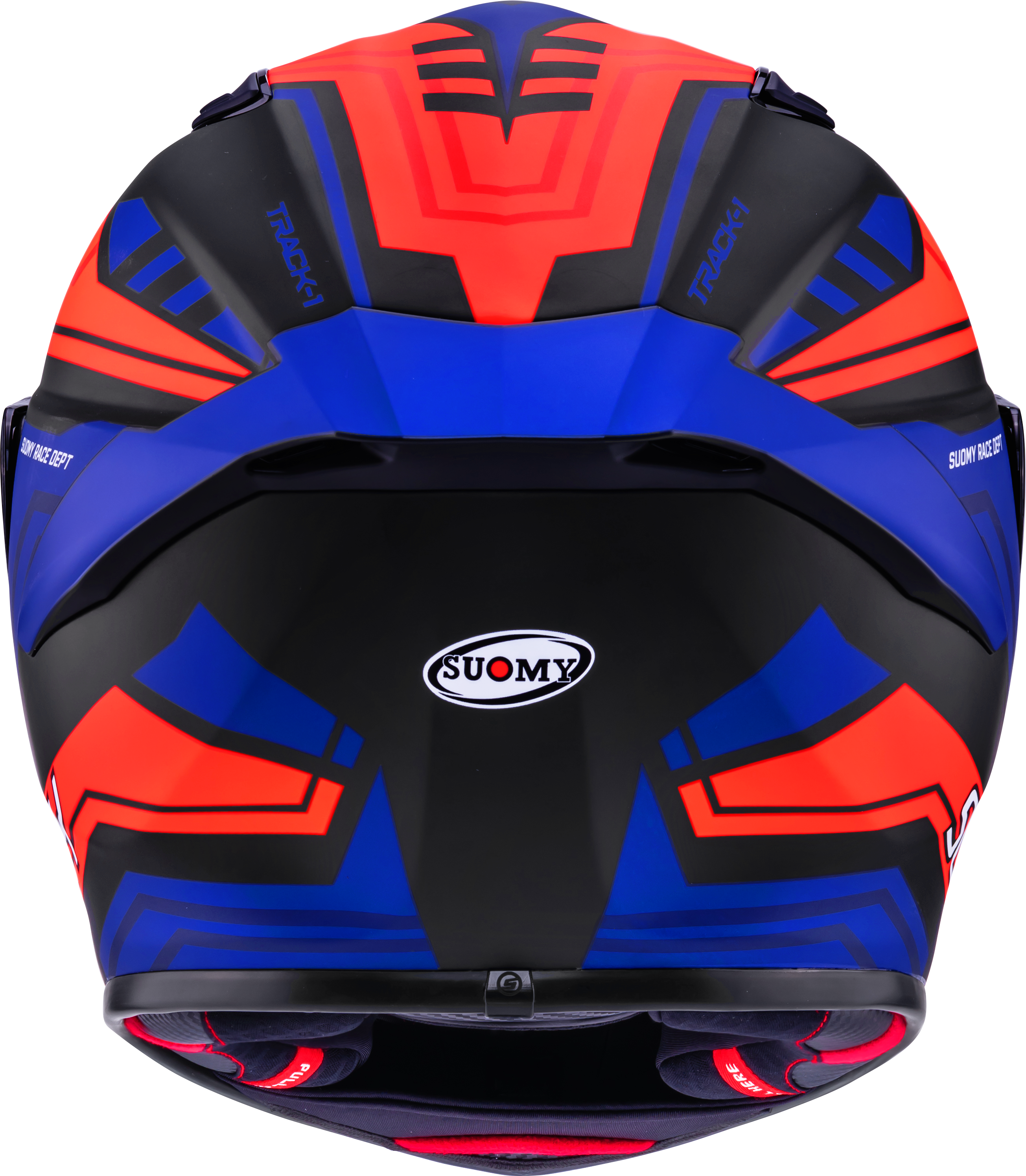 Suomy Track-1 Kask Çerçevesi Mat Siyah/Kırmızı/Mavi K6T10024 