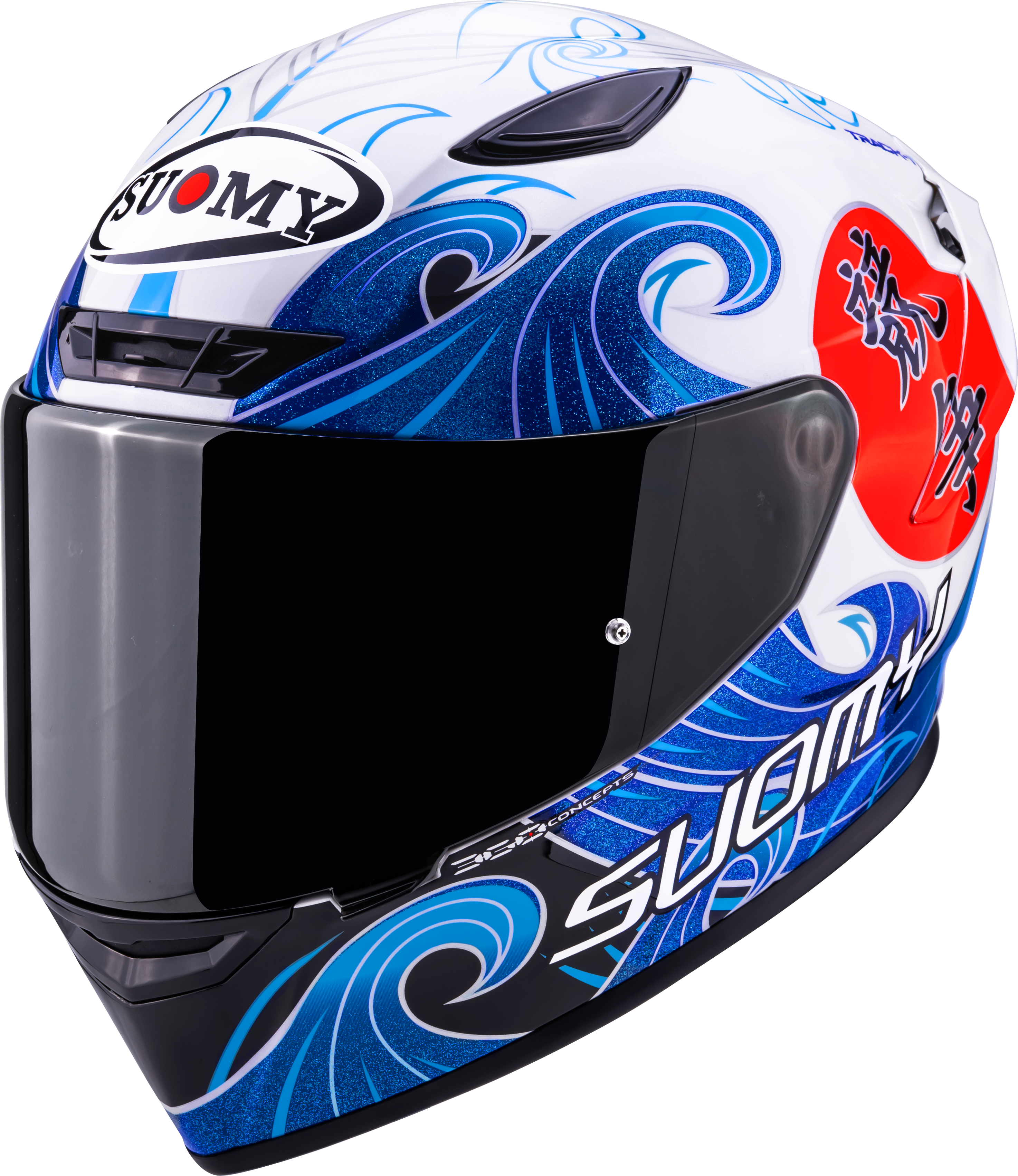 Suomy Track-1 Kask Waves Beyaz K6T10025 