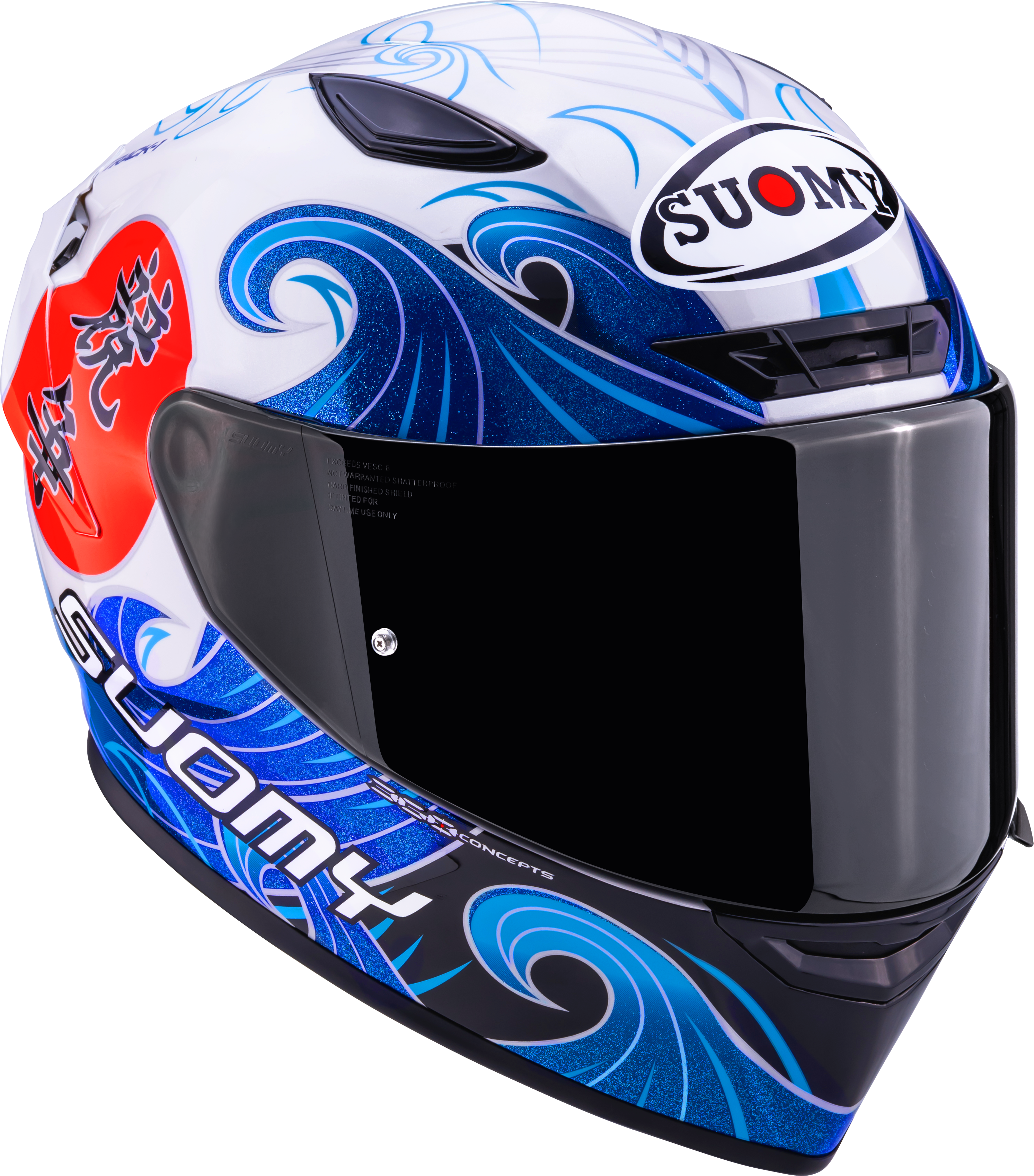 Suomy Track-1 Kask Waves Beyaz K6T10025 