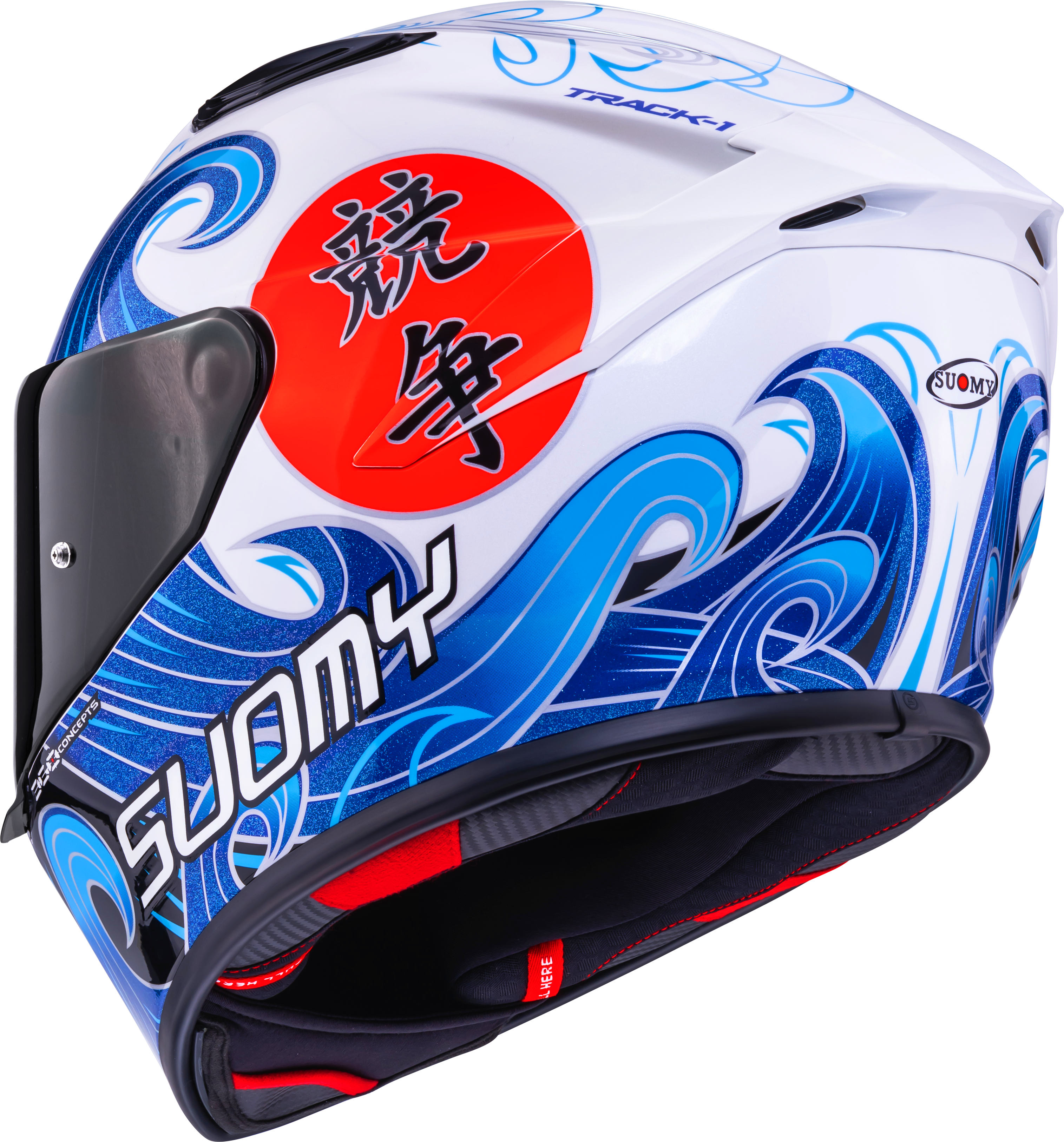 Suomy Track-1 Kask Waves Beyaz K6T10025 