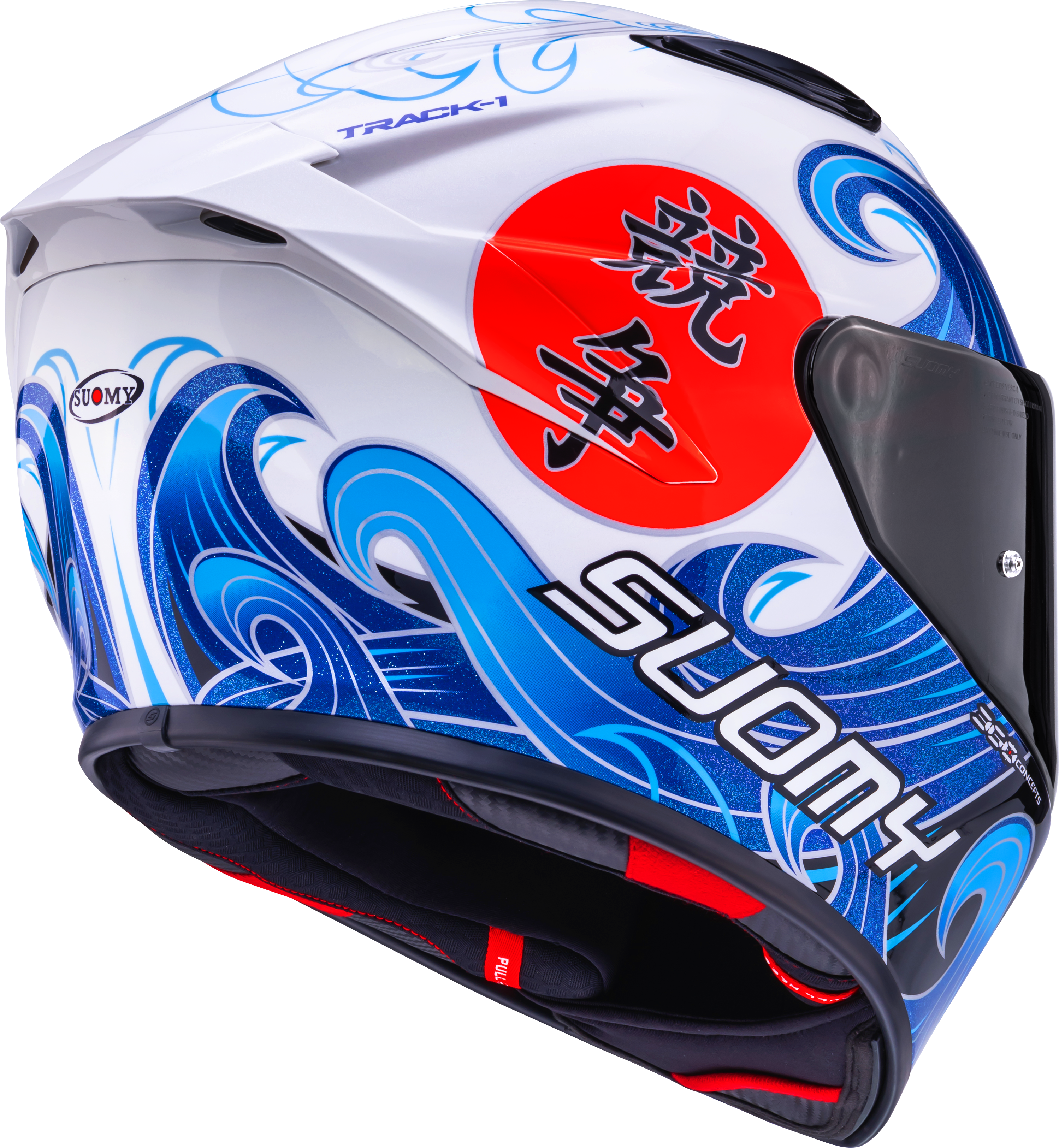 Suomy Track-1 Kask Waves Beyaz K6T10025 