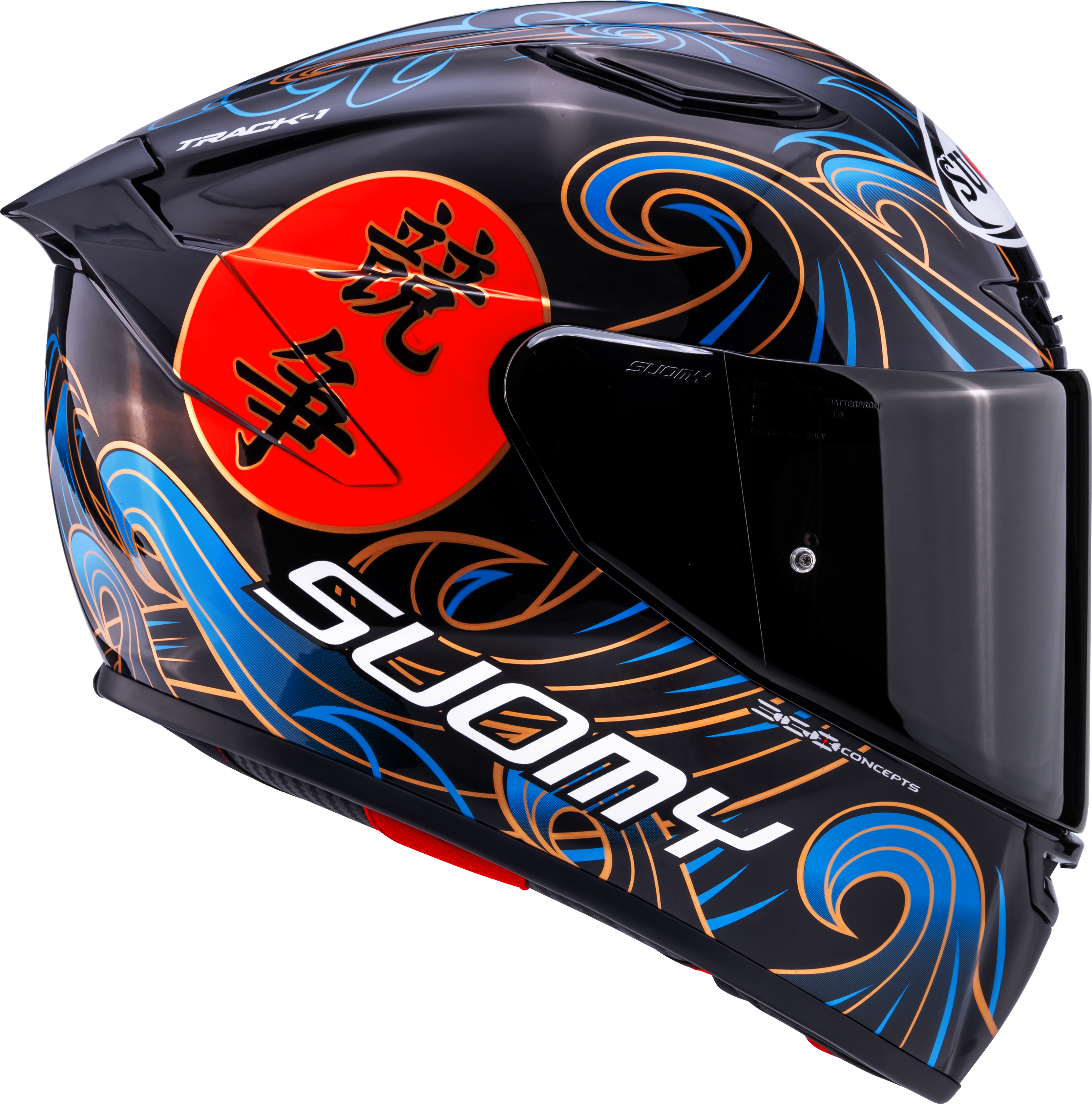 Suomy Track-1 Kask Waves Siyah K6T10026 