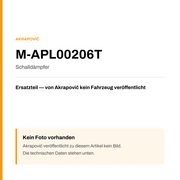 Akrapovic Schalldämpfer M-APL00206T — Platzhalter, kein Herstellerfoto verfügbar
