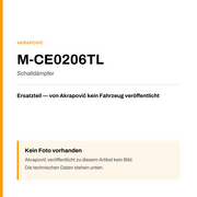 Akrapovic Schalldämpfer M-CE0206TL — Platzhalter, kein Herstellerfoto verfügbar
