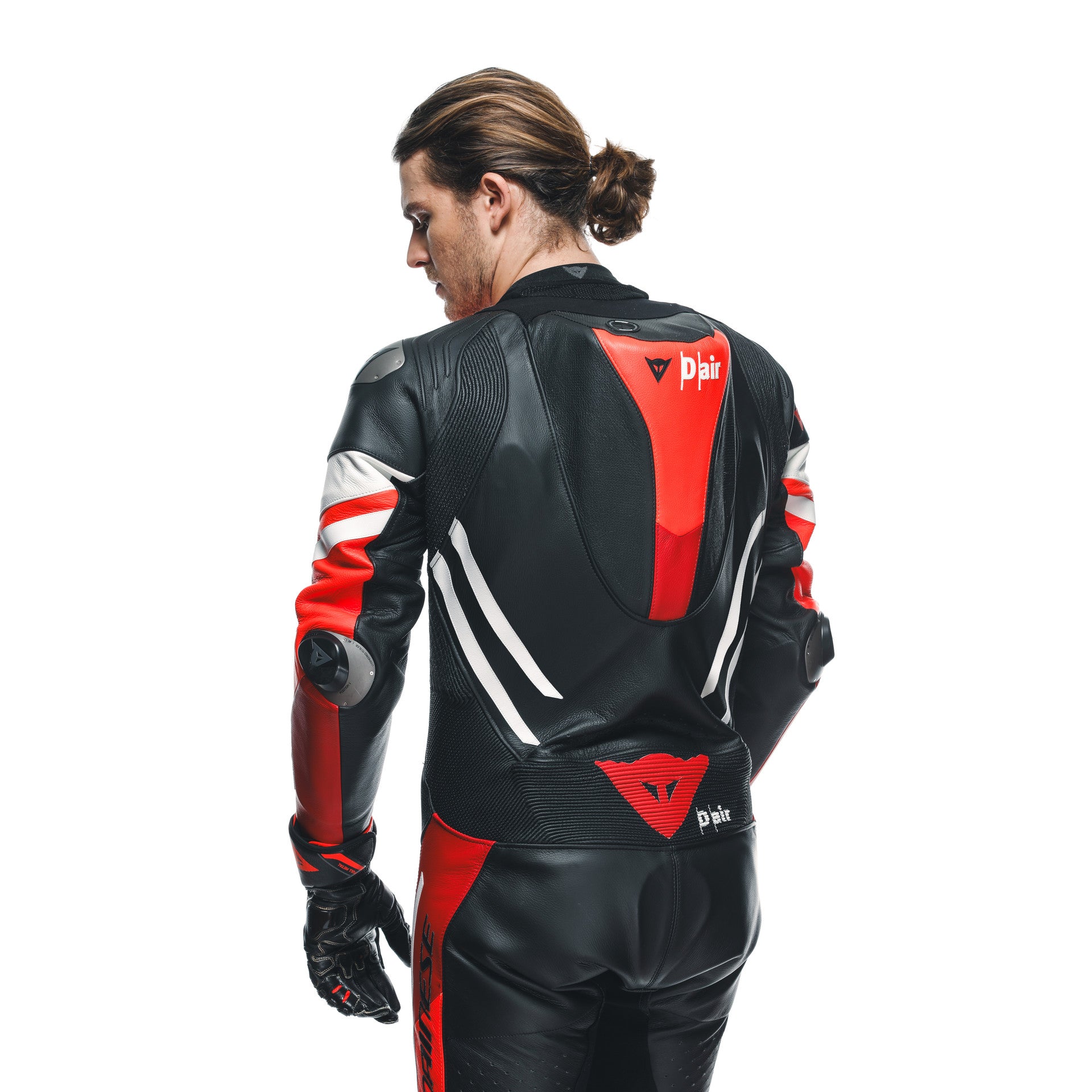 Dainese Misano 3 D-AIR® Tek parça Deri Kombin – Perfore Hava Yastıklı Yarış Tulumu | Erkek | Kırmızı 