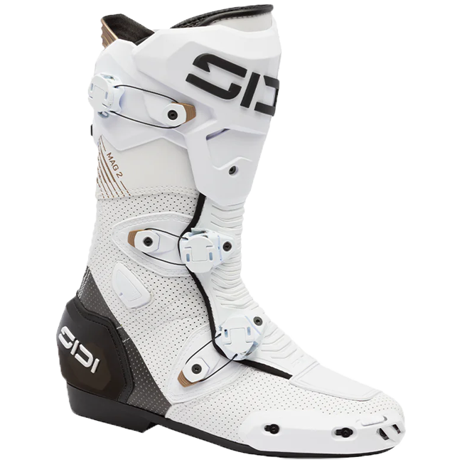 Sidi MAG 2 Air Moto Botları Beyaz Siyah - 203 