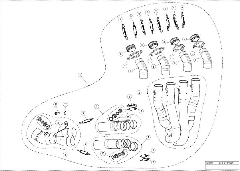 Akrapovic Manifold (Paslanmaz Çelik) Honda CBR 1000 RR-R SC82 (24-26) E-H10R11 