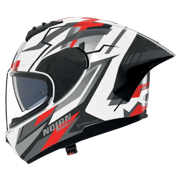 Nolan N60-6 Sport Kask Corsa Beyaz / Siyah / Kırmızı / Metalik-Finish 356 