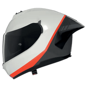 Nolan N60-6 Sport Kask Özel Boyama İnci Beyaz / Siyah / Turuncu 347 