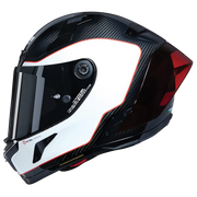 Nolan X-804 RS Kask Ultra Karbon Beyaz/Kırmızı Asso di Picche 343 