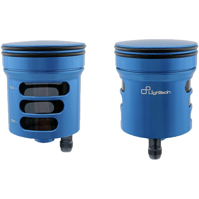 LighTech Fren ve Debriyaj Yağ Haznesi 30 cm³ – CNC Alüminyum, renkli | Motosikletler için Evrensel Rezervuar 