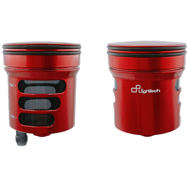 LighTech Fren ve Debriyaj Yağ Haznesi 30 cm³ – CNC Alüminyum, renkli | Motosikletler için Evrensel Rezervuar 