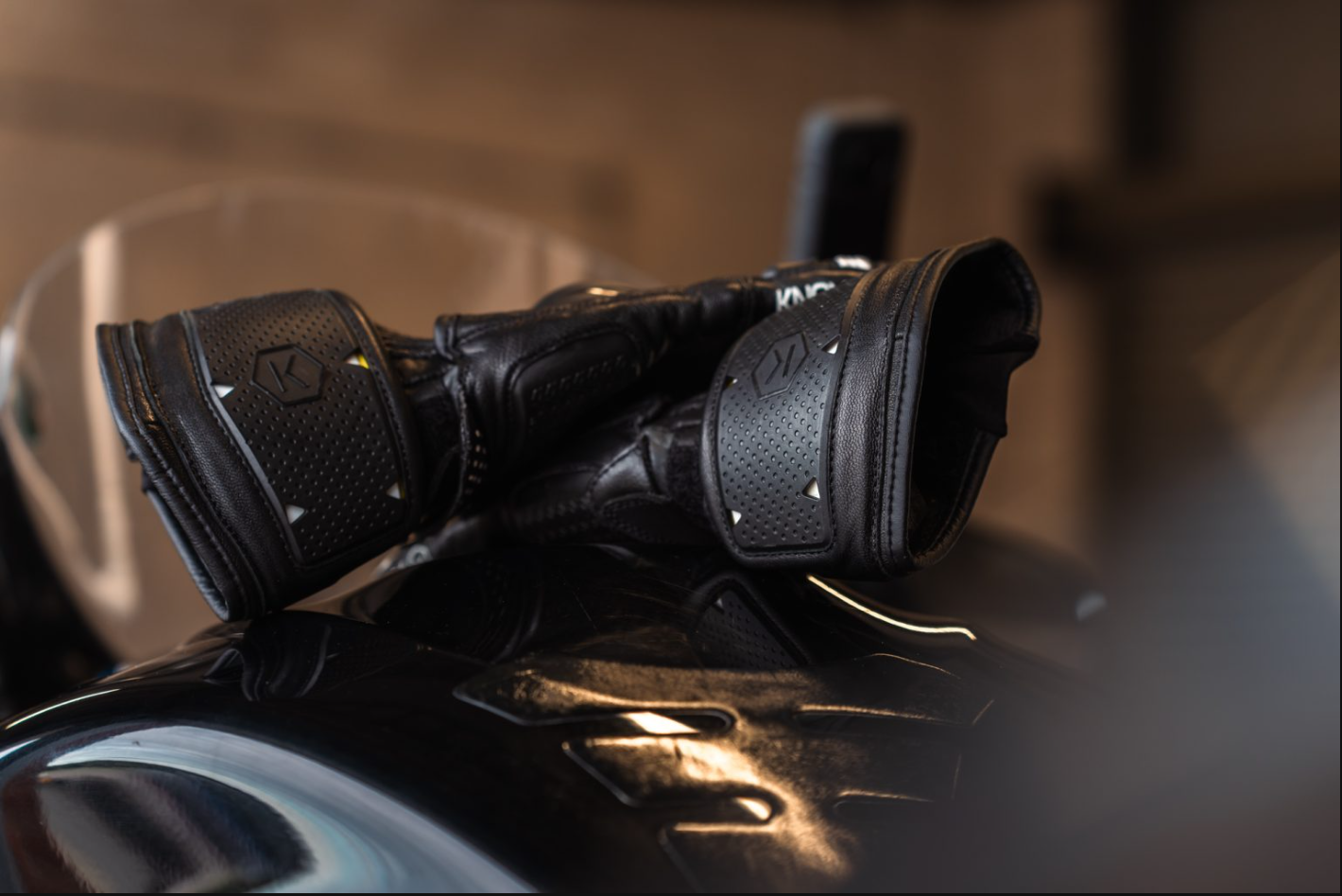 Knox Oulton MK2 Spor Deri Eldivenler | Erkek | Siyah/Beyaz | 1011352160050 