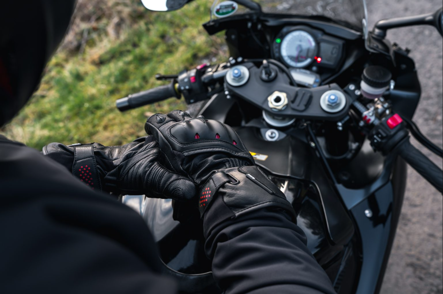 Knox Oulton MK2 Sport deri eldivenler | Erkek | Siyah/Kırmızı | 1011352110030 