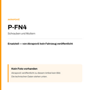 Akrapovic Schrauben und Muttern P-FN4 — Platzhalter, kein Herstellerfoto verfügbar