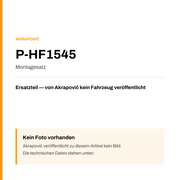 Akrapovic Montagesatz P-HF1545 — Platzhalter, kein Herstellerfoto verfügbar