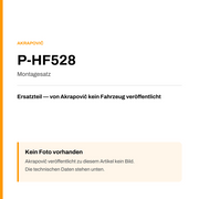 Akrapovic Montagesatz P-HF528 — Platzhalter, kein Herstellerfoto verfügbar