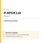 Akrapovic Repack-Kit Yamaha R6 (16-26) P-RPCK118 — Platzhalter, kein Herstellerfoto verfügbar
