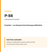 Akrapovic Zylinderkopf-Innenteil P-S6 — Platzhalter, kein Herstellerfoto verfügbar