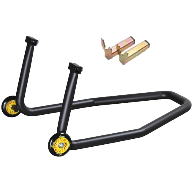 Ayarlanabilir çatal montajları ile LighTech Çelik Arka Tekerlek Standı RSF045F 