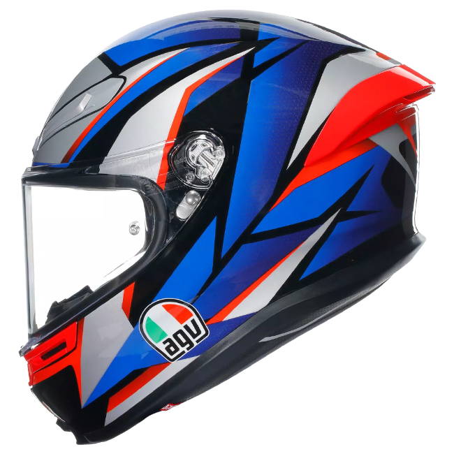 AGV K6 S Kask Slashcut Siyah/Mavi/Kırmızı | 2118395001015 