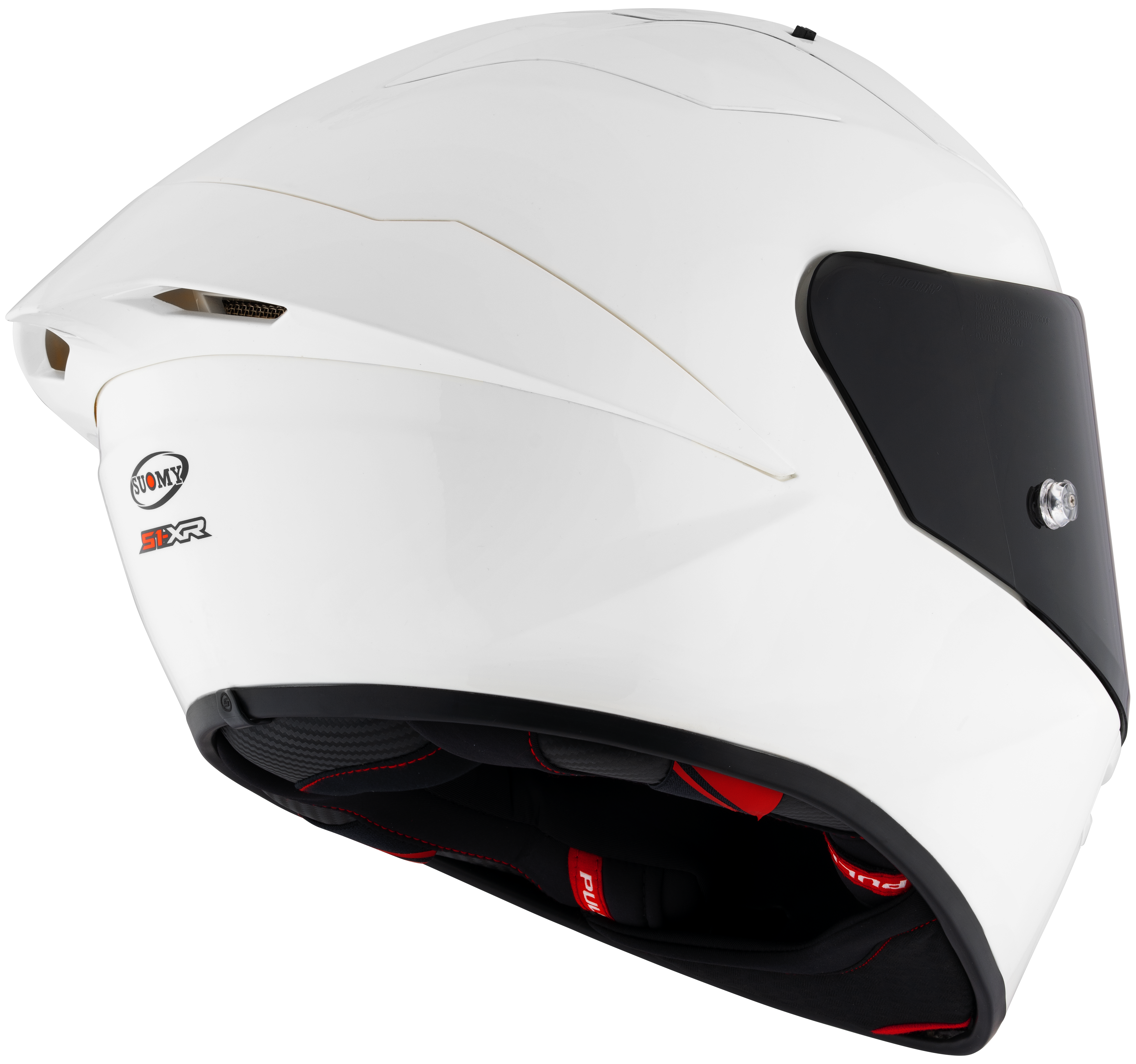 Suomy S1-XR GP Kask Düz Beyaz Parlak K6SX00W3 