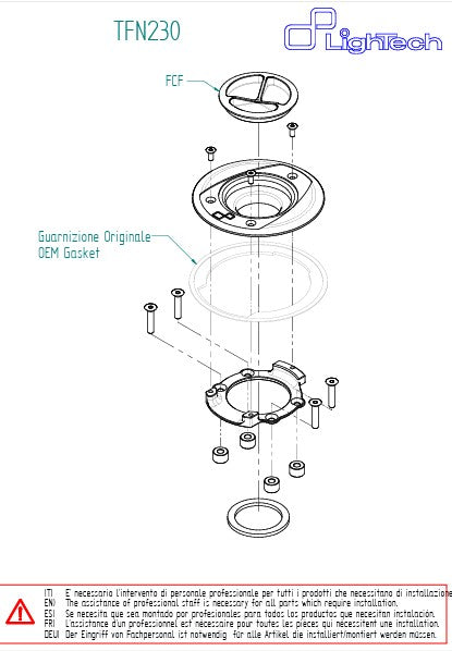 LighTech BMW S1000RR K67 (21-26) TFN230 Vidalı Yakıt Filtresi 