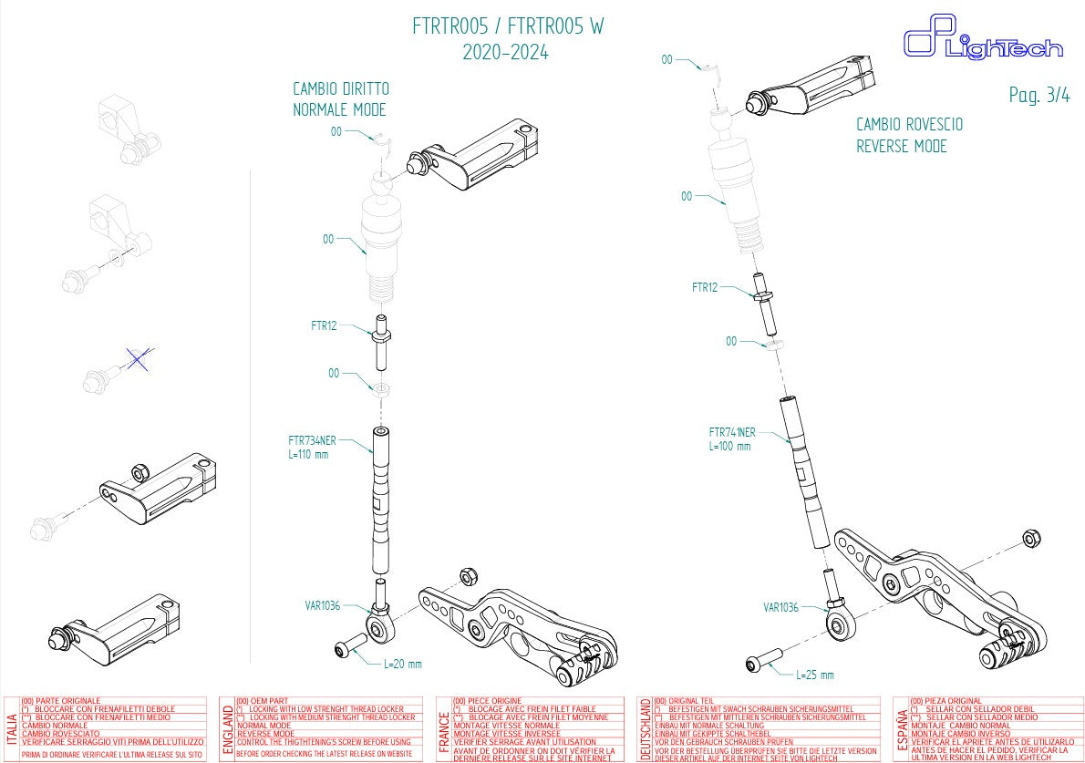 Fren sistemi LighTech Triumph Daytona 675/765 (13-21) FTRTR005 
