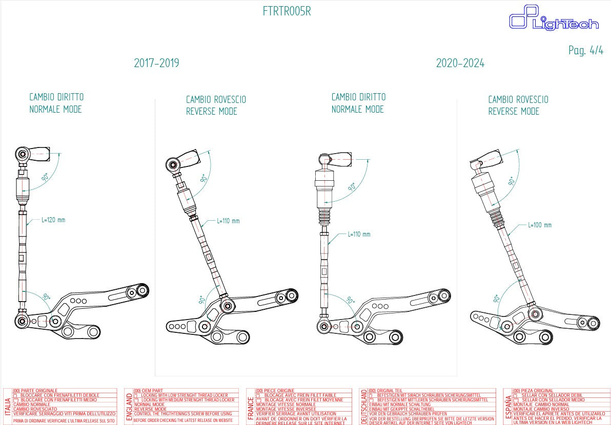 Fren sistemi R LighTech Triumph Daytona 675/765 (13-21) FTRTR005R 