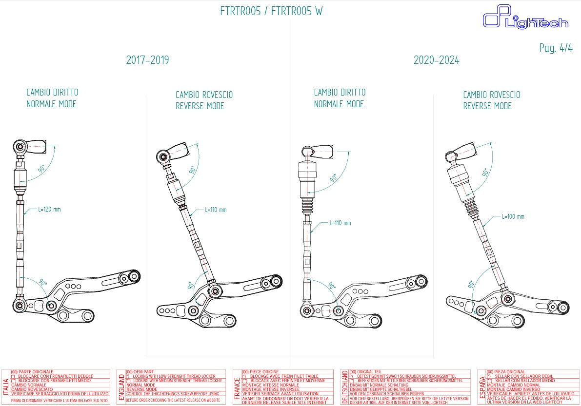 Fren sistemi LighTech Triumph Daytona 675/765 (13-21) FTRTR005 