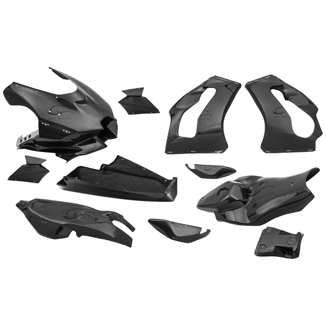 Kawasaki ZX-10 R/RR (21-25) için Tam Karbon Kaplama Seti Carbonin 