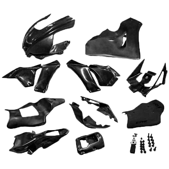 Yamaha YZF-R1/M RN65 (20-26) için GYTR GFK siyah tam kaplama seti GYT-R1RAC-F2 