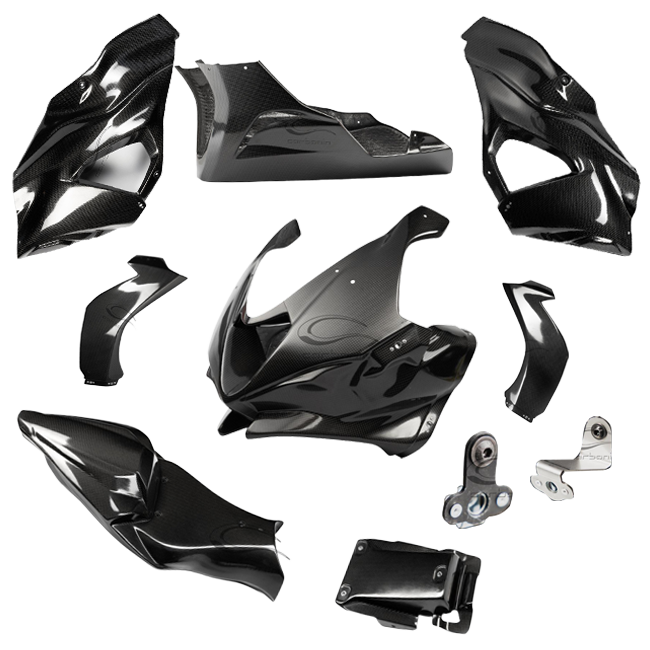 Komplettes Verkleidungsset Carbon Kawasaki ZX-6R 636 (24-26) Carbonin