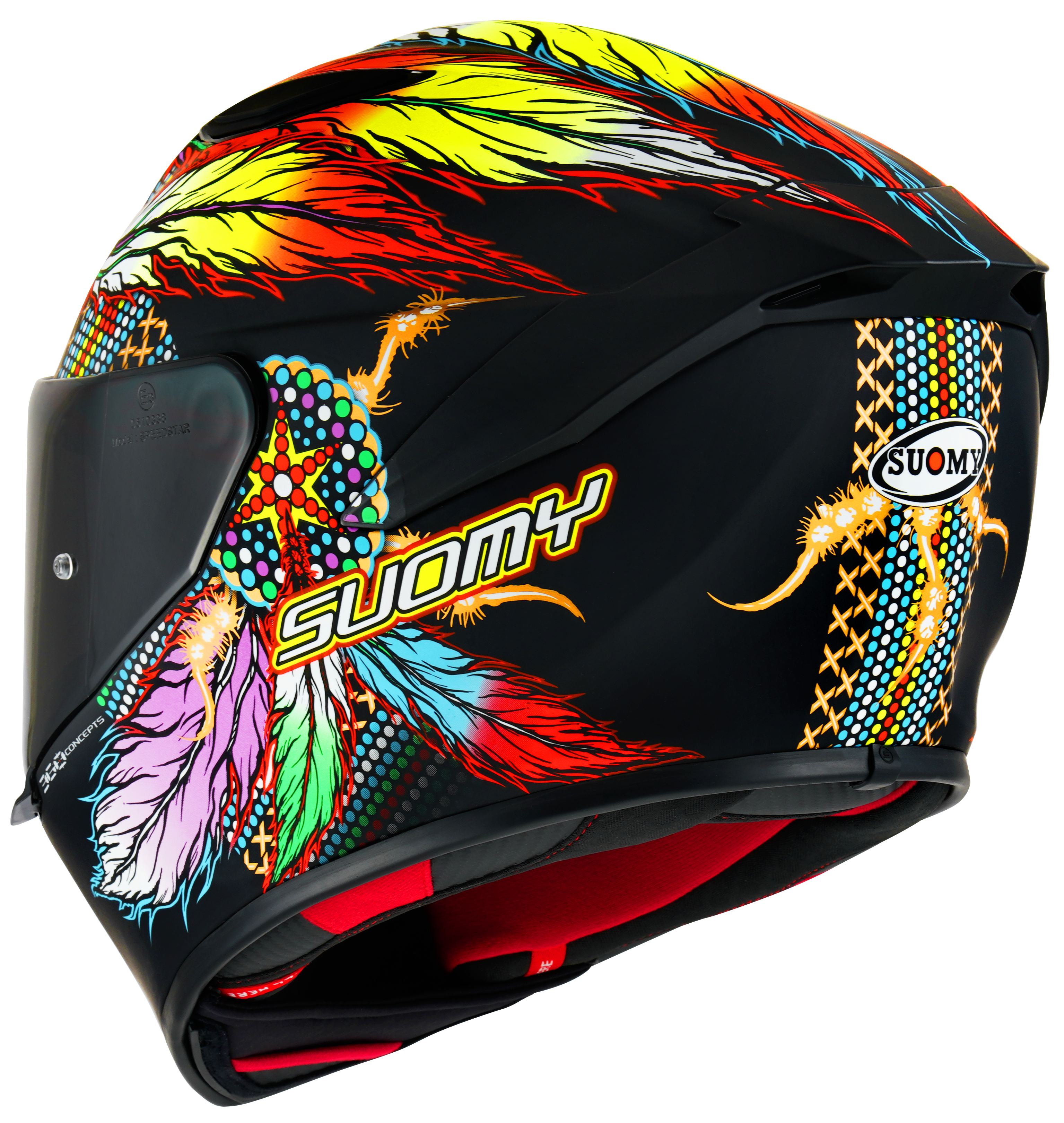 Suomy Track-1 Kask Chieftain Mat Siyah K6T10014 