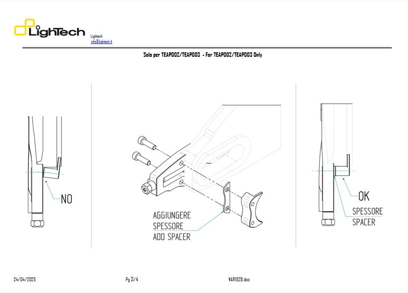 LighTech Kettenspanner BMW S1000RR K46 (09-18) TEBM002 