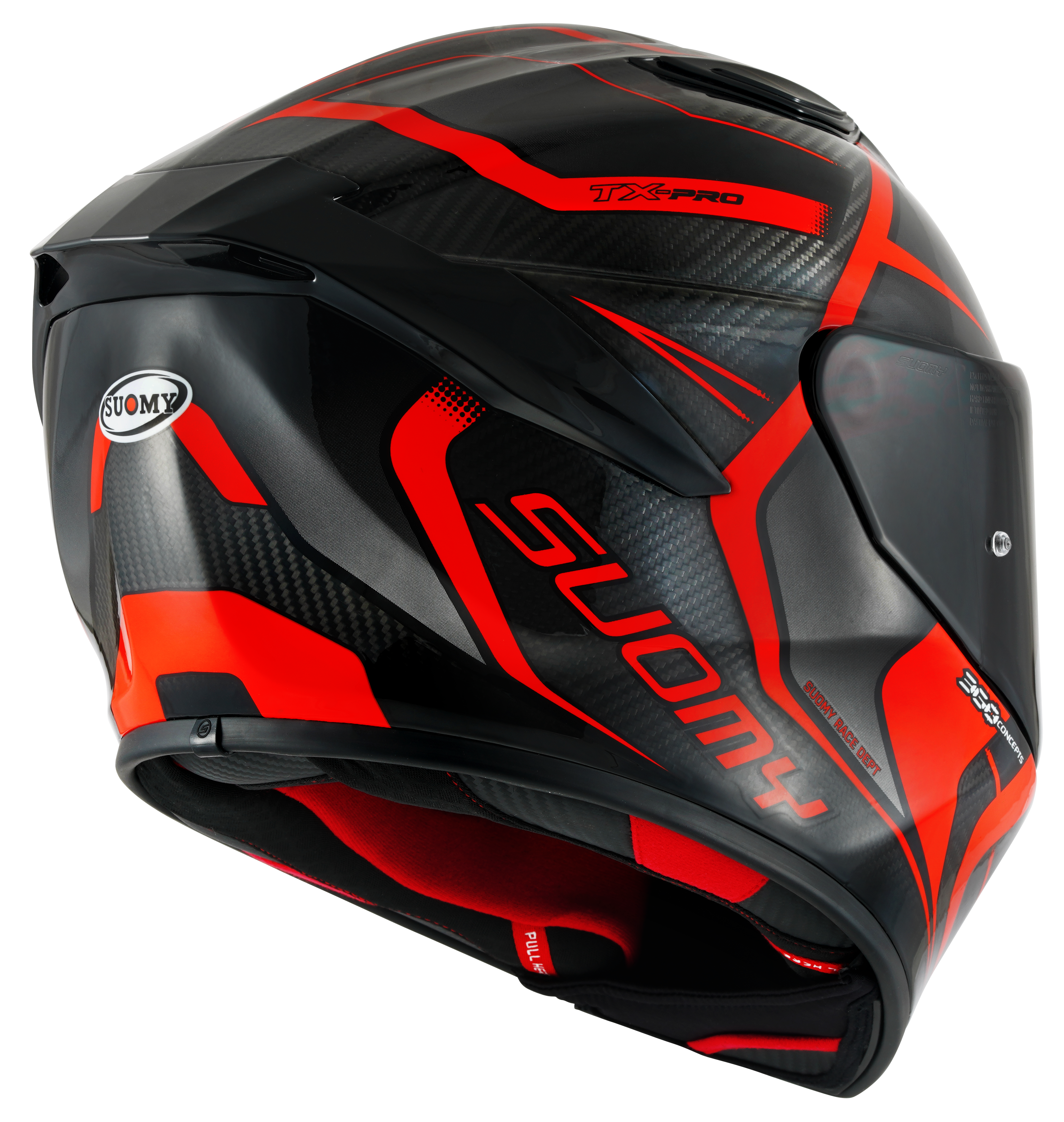 Suomy TX-Pro Kask Carbon Advance Kırmızı Fluo K6TX0003 